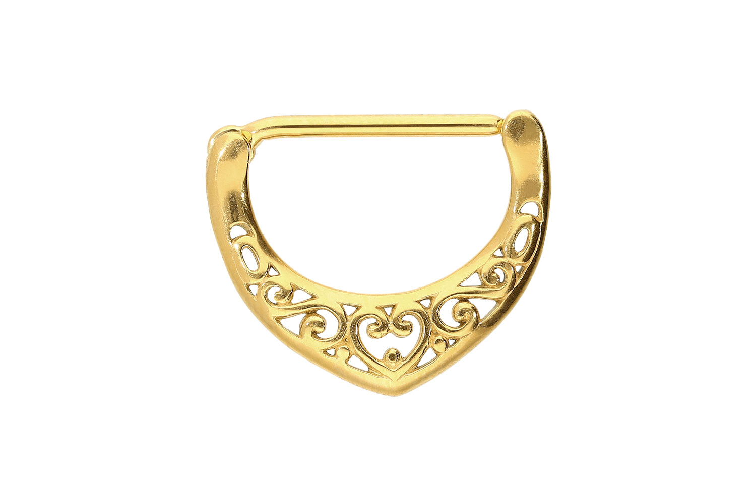 Chirurgenstahl Nippelpiercing Clicker ORIENTALISCH ++SALE++